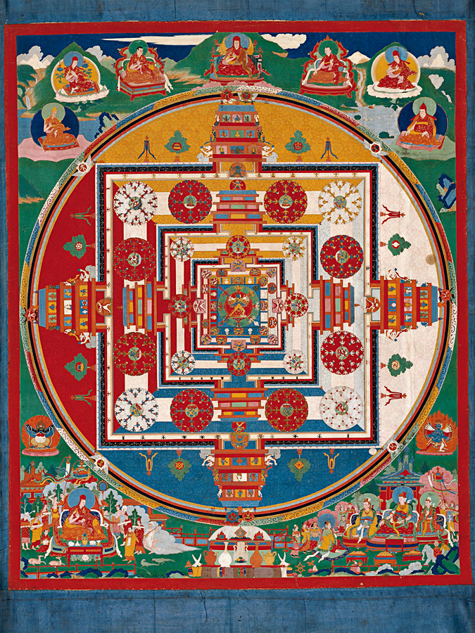 Thangka du mandala de K?la-chakra